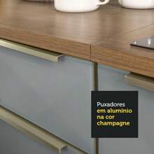 Madesa Complete Integral Cabinet 240cm Lux Rustic/Gray 02 - Brown and Grey - View 9