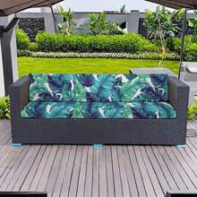 1pc Printed Stretch Sofa Pillow Covers, Outdoor Cushion Covers For Sofa, Flexible Chair Pad Covers, Porch & Patio Furniture Protector Sofa Cover Couch Cover Sofa Covers Room Decor Living Room Decor - Multicolor - View 12