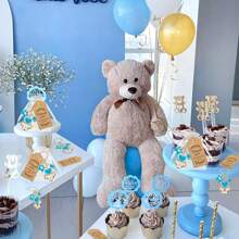 5/10/15/20 Bộ Quà tặng Tiệc mừng em bé chào đời có Móc chìa khóa thiết kế kèm Túi vải Organza màu trắng và Thẻ cảm ơn Quà tặng Tiệc mừng em bé chào đời cho bé trai và bé gái Đồ dùng thiết yếu cho ngày lễ Thích hợp cho Tiệc mừng em bé chào đời, Sinh nhật và Trang trí sự kiện - cũ A - Xem 10