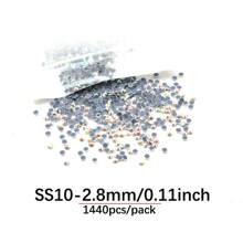 worthofirst 100-1440 件/包 AB 水晶玻璃水钻烫钻适用于服装、鞋子、围巾、帽子装饰烫钻 - 紅白色 - 查看 12