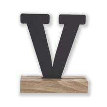 1pc 3.9 Inch Rustic Wooden Alphabet Letter For Home Decor Birthday,Christmas,Graduation,Bridal Shower,Wedding,Anniversary Party Supplies And Room Decoration