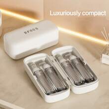 1pc Refillable Bottle Set, Travel-Friendly Portable Mini Atomizer Spray Bottles, Fine Mist Spray Bottles & Leak-Proof Containers For Decanting Perfume, Lotion, Eye Cream, And More - White - View 6