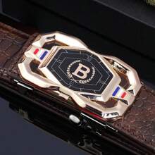 1条男士自动扣腰带，时尚百搭，适合休闲和商务场合穿着。 - B - 查看 4