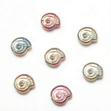 30 stuks 12mm glazen slakkenkralen met middengat, platte geregen kralen, zeeslakkenkralen voor doe-het-zelf sieraden maken, knutselaccessoires, damesarmband, telefoonketting, sleutelhanger, autohanger, aquariumdecoratie