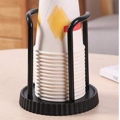 3个/1个一次性圆形杯托，适用于圣诞节、万圣节和派对活动