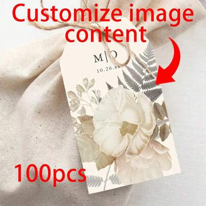 100 etiquetas personalizadas para lembrancinhas de casamento - Etiquetas de agradecimento personalizadas de alta qualidade, adequadas para chá de panela e festa de aniversário, material escolar, volta às aulas
