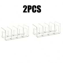 1/2 Pieces Transparent Acrylic Handbag Storage Box, Space Saving, With Partition, Durable ABS Material, Wardrobe Accessories, Plastic, Transparent