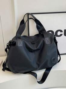 Sac fourre-tout femme minimaliste de couleur unie, style bandoulière