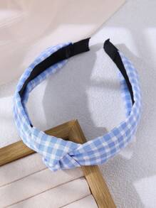 1pc Women's Hair Accessory, Minimalist Fresh French Blue Plaid Bow Ribbon Hair Scrunchie, Hair Hoop, Hair Tie, Suitable For Daily Wear, Spring/Summer, Vacation Decoration,Travel,Birthday - Multicolor - View 9