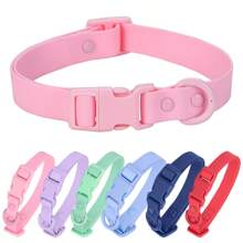 Durable Dog Collar, Biothane Silicone Plastic PVC Rubber Washable Quick Release Buckle Outdoor Puppy Collars Durable Adjustable For Small Medium Large Dogs - Multicolor - View 3