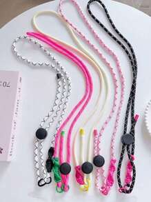 多色编织可调节手机挂绳，户外防丢失肩带绳