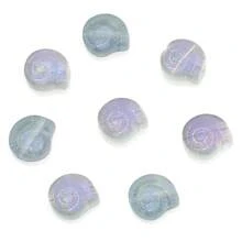 30 stuks 12mm glazen slakkenkralen met middengat, platte geregen kralen, zeeslakkenkralen voor doe-het-zelf sieraden maken, knutselaccessoires, damesarmband, telefoonketting, sleutelhanger, autohanger, aquariumdecoratie