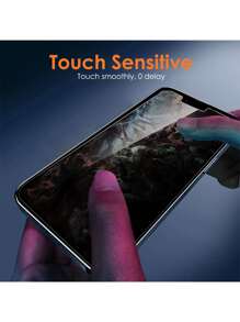 Yezodawee 4 Packs Silkscreen Anti-Peep Tempered Privacy Glass Screen Protector, Anti-Peeping, Waterproof, Scratch-Resistant, Compatible With Iphone7/8/X/XS/11/12/13/14/15 Pro Max/16 Pro Max/16 Plus, Bubble Free Ultra-Responsive Screen Protector All Iphone Models Are Compatible Anti-Scratch Case Friendly