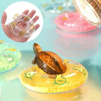 1 pieza Pequeña piscina para mascotas, baño para reptiles, lagartos, gecos, tortugas, color aleatorio, plástico duradero, accesorios para mascotas para alimentación y baño (color aleatorio)