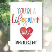 1 张护士节贺卡，4.72*6.69 英寸，带信封，送给护士的完美礼物，不寻常的物品，护士周礼物 - 彩色 - 查看 9