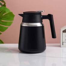 1pc 1100ML/37oz Stainless Steel Carafe, Home & Office Large Capacity Coffee Pot, Hot Water Kettle, Tea Pot Back To School - Multicolor - View 13