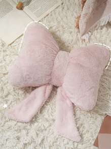 1 pièce coussin nœud rose, coussin pour enfants, surface douce et confortable, convient pour canapé, siège, coussin de voiture, polypropylène, lavage à la main, ne peut pas être nettoyé à sec, décoration d'intérieur
