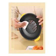 Electric Deep Fryer For Home And Commercial Use With Non-Stick Coating, Electric Stone Frying Pan For Home - Multicolor - View 5