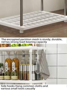 2/4-Storey Multifunctional Storage Rack, Large And Thick Storage Rack, Layered Storage, Large Capacity Saves Space, Stable And Easy To Install, Suitable For Kitchen, Bathroom, Bedroom, Office, Garage | Open Shelves And Enclosed Cabinets, Bathroom Storage Parts And Storage Space Saving Design,Shelves, Organize Shelves