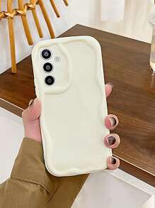 1 pieza Funda de teléfono de TPU de unicolor a prueba de caídas, simple y linda, compatible con la serie Samsung A03, A04, A05, A12, A13, A23, A24, A32, A52, A55, S22, S23, S24, S25, S25 Ultra