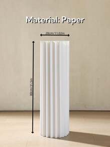 1/3/4pcs Set Cardboard Pedestal Stand, Folding Pillar Stand, Wedding Props, Floor Display Column Stand, DIY Pedestal Box With Round Top Plate Folding Paper Cylinder Column Pedestal Wedding Birthday Cake Flower Stand Rack,Material: Paper ,Can Bear 20kg