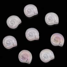 30 stuks 12mm glazen slakkenkralen met middengat, platte geregen kralen, zeeslakkenkralen voor doe-het-zelf sieraden maken, knutselaccessoires, damesarmband, telefoonketting, sleutelhanger, autohanger, aquariumdecoratie