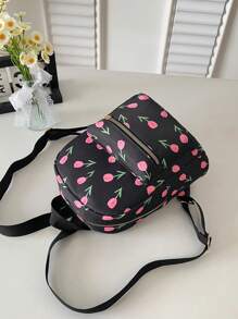 Minimalist Casual Versatile Small Women Backpack, Back To School, School Essential Stuff For Women, Girls & Students - Multicolor - View 7