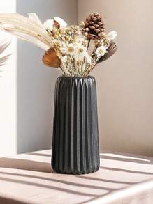 花瓶装饰白色树脂花瓶 1 件，现代家居装饰，波西米亚风花瓶，装饰客厅装饰垫，蒲苇花瓶，宽敞的客厅花瓶，入口区域，台面花瓶套装 - 彩色 - 查看 11