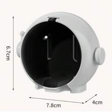 1pc-No-Drill Bathroom Toothbrush Holder, Creative Cute Rinse Cup Storage Rack, Astronaut Shape Waterproof Toothbrush Organizer, Adorable Bathroom Storage Shelf