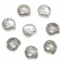 30 stuks 12mm glazen slakkenkralen met middengat, platte geregen kralen, zeeslakkenkralen voor doe-het-zelf sieraden maken, knutselaccessoires, damesarmband, telefoonketting, sleutelhanger, autohanger, aquariumdecoratie