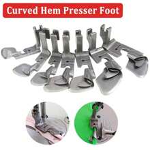 1 件工业缝纫机多功能弧形卷边压脚 1/8"、3/16"、1/4"、5/16" 卷边拉管压脚 真丝雪纺裙卷边压脚 - 彩色 - 查看 6