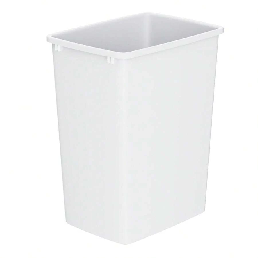 35 Quart Plastic Trash Can, Under Canbinet Waste Bin, 9-Gallons Slim Trash Can For Kitchen Bedroom Office Bathroom Under Sink White 1 Pack - Multicolor - View 1
