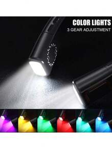 1pc USB Rechargeable Portable Neck Fan, 5 Modes, 1200mAh, Digital Display, LED Lighting And Battery Indicator. Suitable For Home/Travel/Camping/Office/Workout/Work/Night Running, Keep Cool And Comfortable, Essential For Holidays