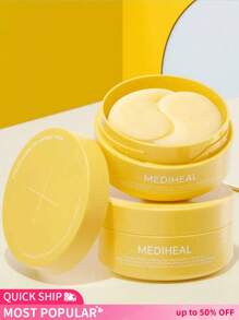 Mediheal Vita Collagen Under Eye Patches For - Korean Hydrogel Eye Pads With 7 Vitamin & 5 Micro Collagen. Moisturizng & Non Irritating Eye Gel Mask. Sealing Cap Included - dou+60 cái - Xem 10