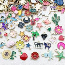 Mix 20 Pieces Of Multi Color Enamel Alloy With Various Styles Of Fashionable Pendant Accessories For DIY Bracelets, Necklaces, Earrings, And Jewelry Accessories - Purple Series - View 6