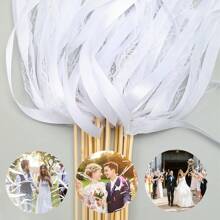 20pcs Ribbon Wands With Lace Ribbons And Bell ,Wedding Birthday Party Decoration ,Carnival Celebration Photography Props - Multicolor - View 3