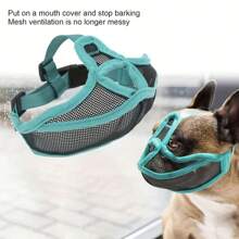 Muselière pour chien, muselières souples en maille pour chiens petits, moyens et grands, chihuahua, caniche, husky, labrador retriever. Garde-bouche de chien respirant pour la morsure, la mastication et la toilettage