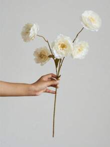 1/3/8 pièces Fleurs artificielles, lotus en soie à 5 têtes, fausse pivoine à tige longue, convient pour le mariage, la cérémonie, la décoration, l'aménagement floral DIY, la décoration intérieure du salon, de la chambre à coucher, de la salle à manger, pivoine artificielle réaliste pour le bureau, le jardin, la fête, la décoration de boutique, la décoration de fête, de vacances - sans contenant, en matière plastique, pour poser sur une table, bouquet de mariée vert intemporel, centre de table romantique, centre de table de table