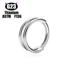 1 pièce Boucle d'oreille/Clou de nez/Anneau de lèvre polyvalente en titane G23 hypoallergénique, style unisexe INS avec micro-incrustation de zirconium, bijou de piercing