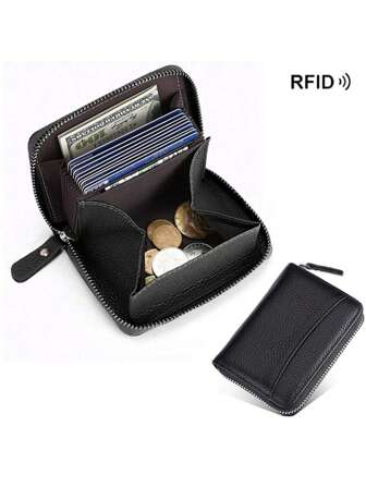 Women Wallets Short RFID Anti-Theft Zipper Purse Fashion PU Leather Purses Large Capacity Money Bag Coin Purse For Women Wallet Mini Wallet Purse Wallet RFID Wallet Card Wallet Wallet