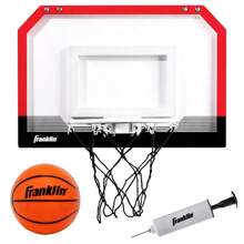 Franklin Sports Pro Hoops Basketball: Over Door Indoor Polycarbonate Backboard