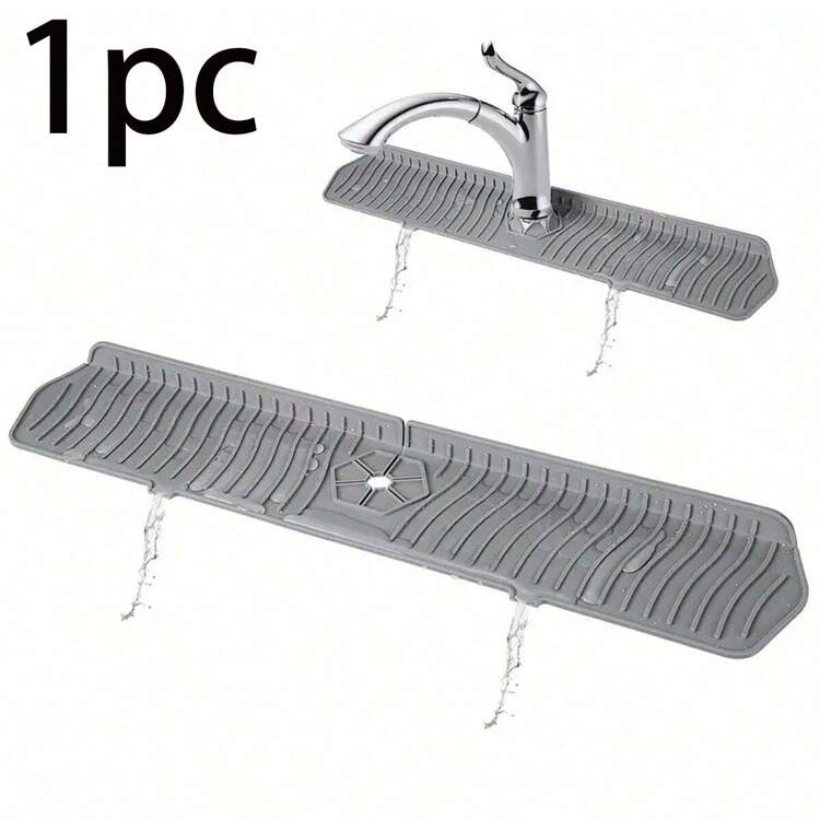 3/2/1 pièce Protège-éclaboussures en silicone classique avec ventouses, étanche et anti-éclaboussures pour éviers de cuisine et de laboratoire, bacs à vaisselle, matériau durable, plusieurs couleurs disponibles, installation facile, protège le plan de travail, idéal pour un usage domestique et professionnel. Protection du plan de travail Design classique Silicone flexible - Film protecteur - Voir 17