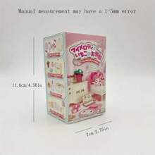 Sanrio 1pc Hello Kitty Miniature Furniture Mystery Box - Cute DIY Anime Dollhouse Decor Accessories - Perfect Gift For Birthdays, Mid-Autumn Festival, Holiday Season, Craft Supplies (Blind Box, Random Assortment)