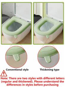 1 件式马桶座圈,马桶座圈,马桶座圈,四季通用,加厚 EVA 座椅,适合家庭使用,可清洗和可重复使用的马桶座圈,非常适合防止屁股受凉浴室装饰秋季装饰 - 彩色 - 查看 11