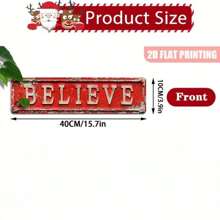 Vintage Metal Sign - Flat Printed 16" X 4" Christmas And Winter Decor, High Quality Printed Metal Wall Art, 2D Print, Durable Iron Wall Decor, For Vintage Decor Walls, Wall Decoration, Room Decoration, Home Decor, Restaurant Decor, Bar Decor, Cafe Decor, Garage Decor, Garden Decor, Indoor & Outdoor Decor, Perfect For Birthday, Anniversary, Valentine's Day, Christmas, Thanksgiving, Mother's Day And Father's Day. Classic, Decorative, Gift