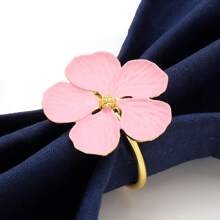 2/4/6pcs Floral Napkin Rings, Elegant Napkin Holders For Holiday Party, Wedding, Dinner Table Decor