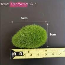 10pcs Lifelike Artificial Moss Stones, Vivid Green Faux Moss Stones For Fairy Garden, Flower Arranging And Crafts - Great Gift For Gardeners And DIY Enthusiasts,Garden Decor,Outdoor Plant,Gardening,Fake Flowers
