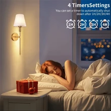 1pc Battery Operated Wall Sconce Set, Rechargeable Wall Lights With Dimmable Detachable Charging Bulbs And Remote, 3 Color Temperature RGB Wireless Sconces For Bedroom Living Room Hallway - one-size - View 9