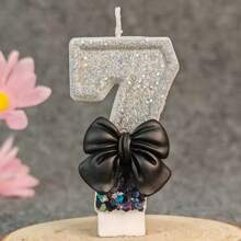 1 nến sinh nhật số, nến số đen thanh lịch 0-9, nến trang trí bánh tiệc lãng mạn, nến trang trí bánh tiệc kỷ niệm ngày lễ, quà tặng số sáng bóng, tốt nghiệp, đám cưới - màu đen - Xem 8