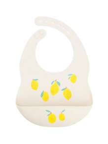 1pc Custom Silicone Baby Bibs Cartoon Pattern Baby Bib Personalized Customization Name Baby Items Adjustable Kids Drool Towels Rainbow Heart Bear Dinosaur Lemon Pattern Print On Demand Baby Tableware